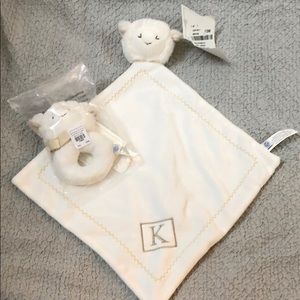 Pottery Barn Lamb Rattle and Thumbie